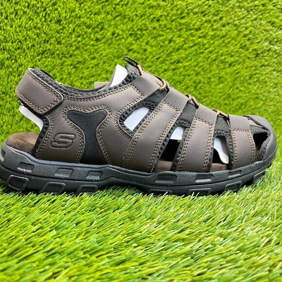 Skechers Garver Liveoak Mens Size 10 Chocolate Beach Walking Outdoor Sandals main image 6